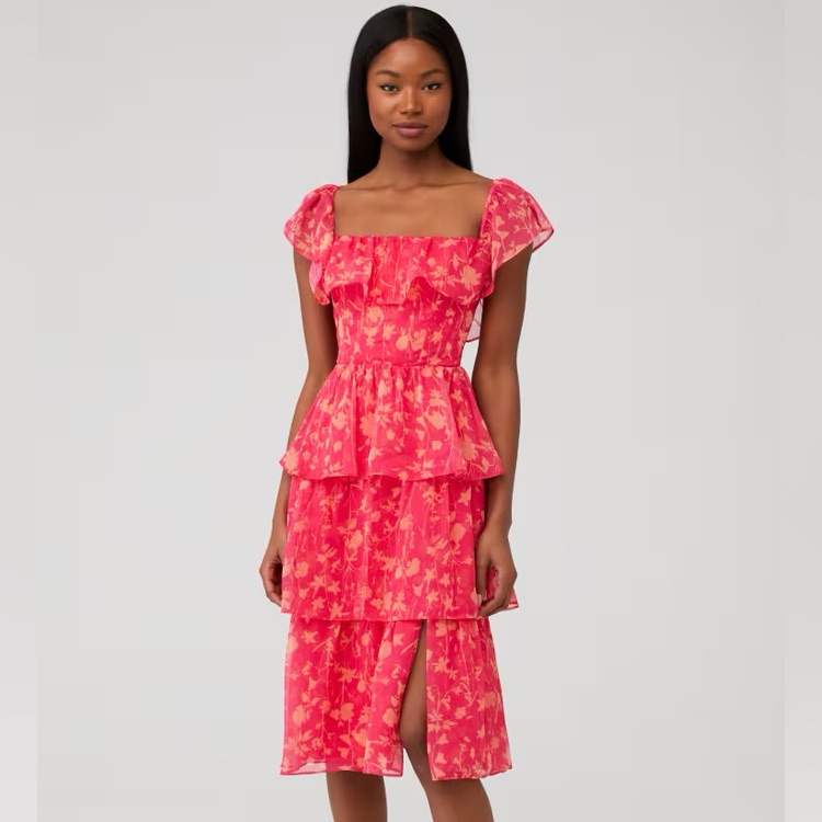 Amanda Uprichard Venezia Midi Dress Size Medium